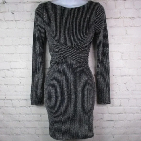 bershka long sleeve dress BERSHKA sequin dress